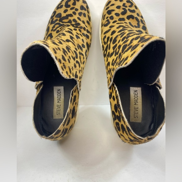 Steve Madden high top platform Leopard Print Slip-On Sneakers - Picture 9 of 10